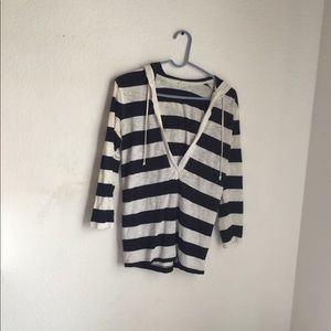 Navy and white cover up